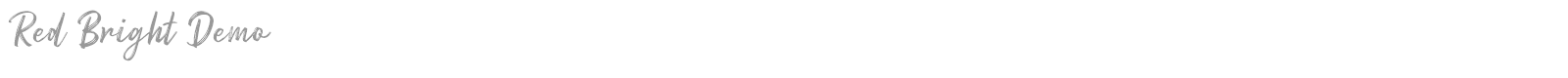 Red Bright font preview